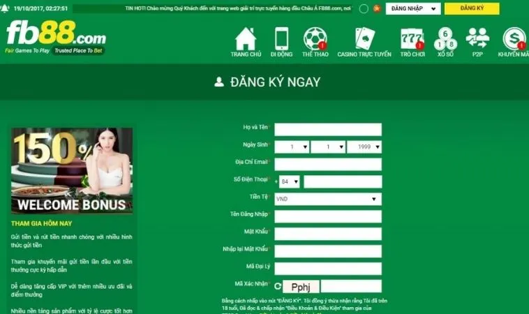 Đăng Ký FB88: Hành Trình Khám Phá Giải Trí Đỉnh Cao Trong Tầm Tay 2 Giao diện đăng ký FB88