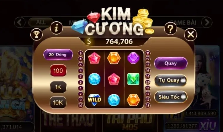 Tận Hưởng Sức Hút Trò Chơi Kim Cương Tại FB88: Đánh Giá Chi Tiết 2 Giao diện chơi Kim Cương tại FB88